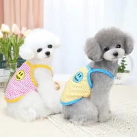 dog clothes for small dogs fashion printing cute gallus shirt spring summer puppy pet dog cats teddy costume apparel 2021
