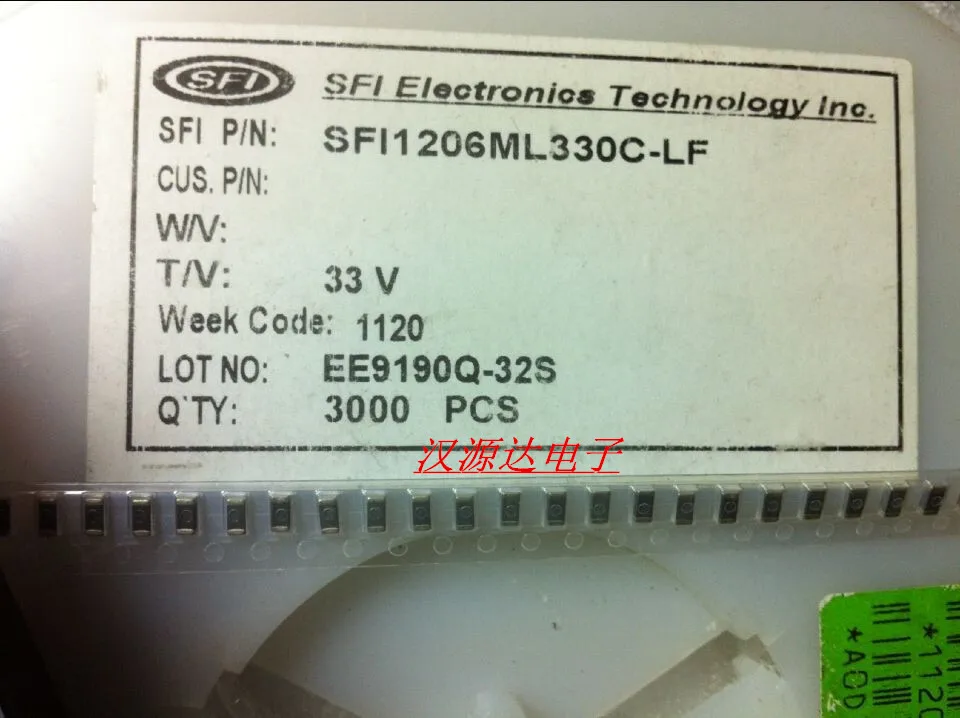 20 шт./лот SMD Варистор 1206 33 в амортизатор давления оси разблокировки фотовспышки