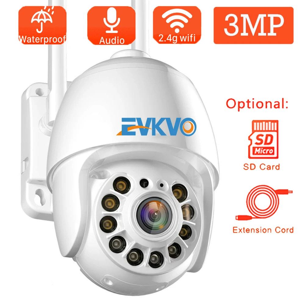 3MP IP Камера Wi Fi купольная открытый движения автоматическое слежение за 4X цифровой