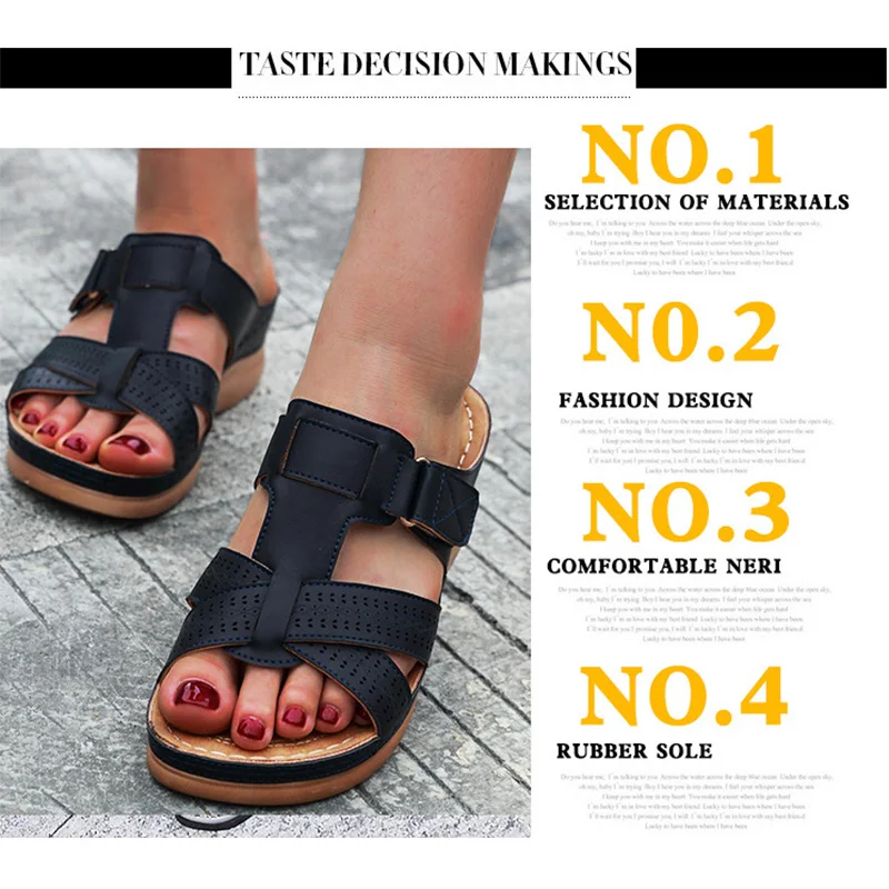 Новинка женские сандалии с открытым носком удобная мягкая ортопедическая