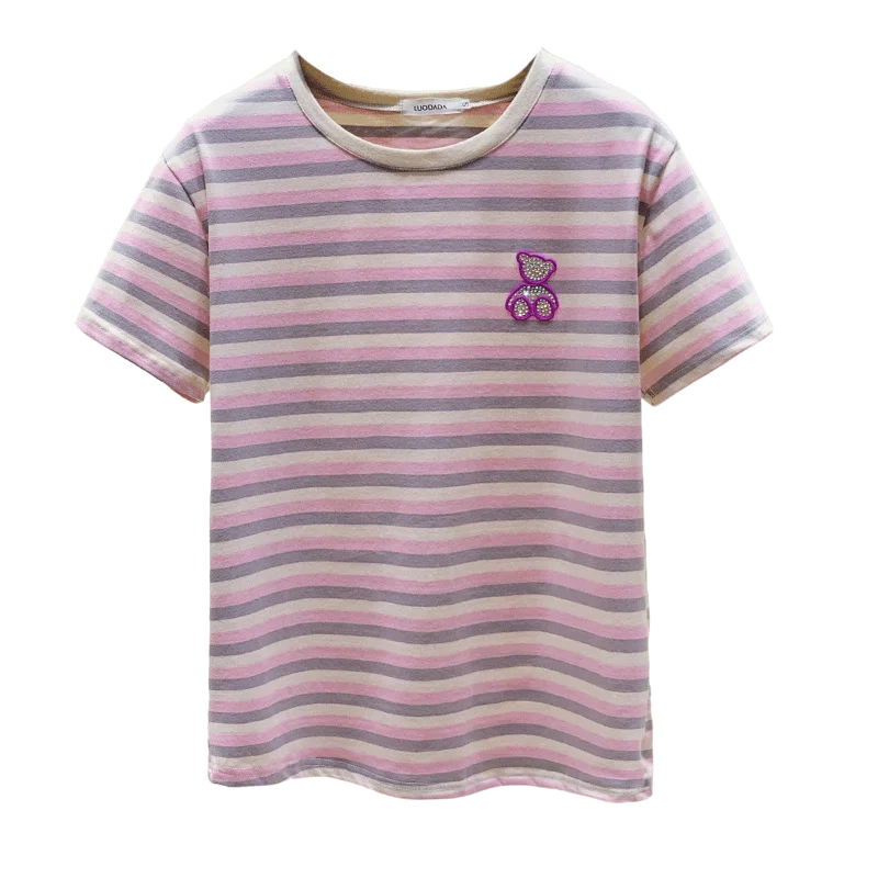 Футболка для женщин 2021 летние футболки рубашки с бриллиантами на каждый день