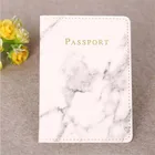 Обложка для паспорта, из искусственной кожи, с мраморным рисунком