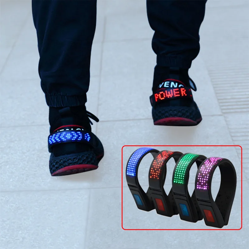 Luminoso juguete Clip luz para zapatos de carga USB a prueba de agua al aire libre correr de noche seguridad en ciclismo de advertencia LED magia Clip de zapato-0