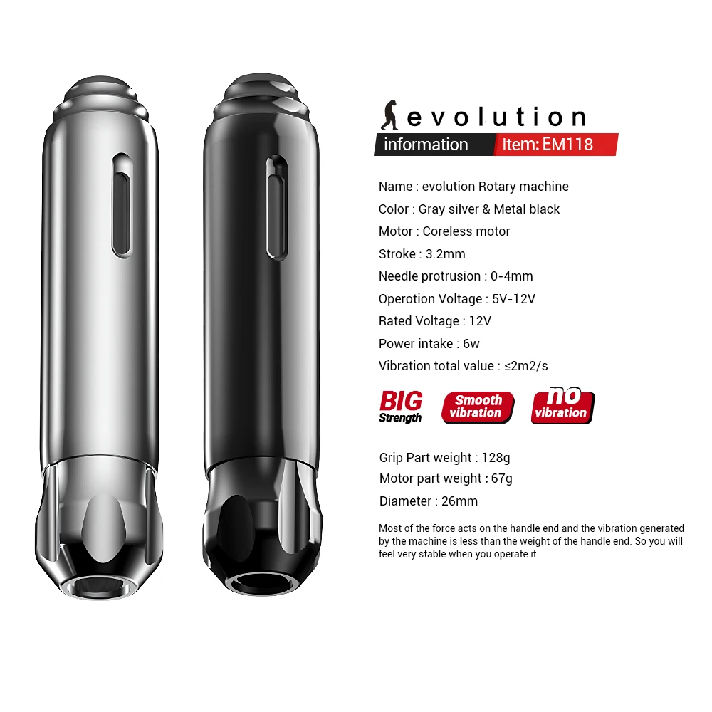 Клеймо тату 10000 об./мин гибридная ручка машина иглы картриджи штепсельная вилка DC