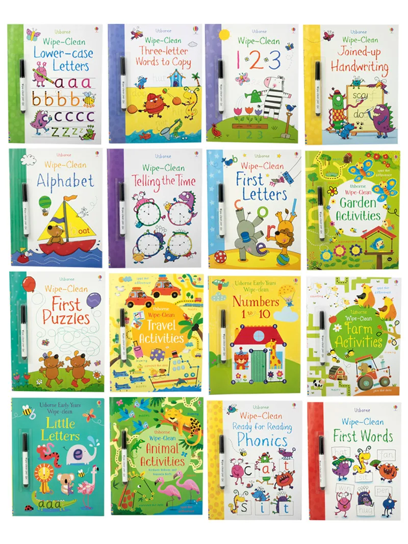 

Reusable Numerals Learning Books For School Kids Copybook Kindergarten Kids Paint Number Math English Words Learning To Write