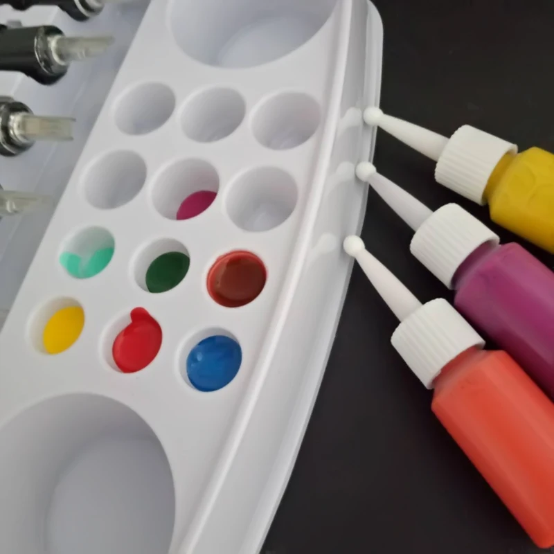 1 шт. одноразовая пластиковая цветная пластина чернила для татуировок пигментный