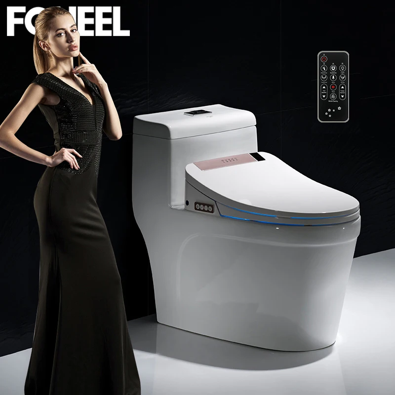FOHEEL розовое золото умное сиденье для унитаза электронное биде чистое сухое