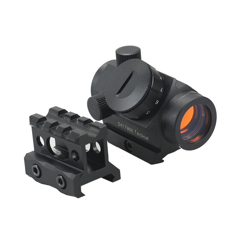 Оптическое зеркало прицел для страйкбольного оружия тактический с красной
