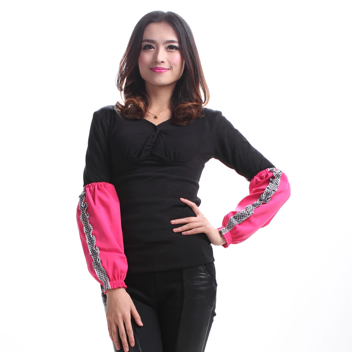 Korean style home kitchen long work sleeve