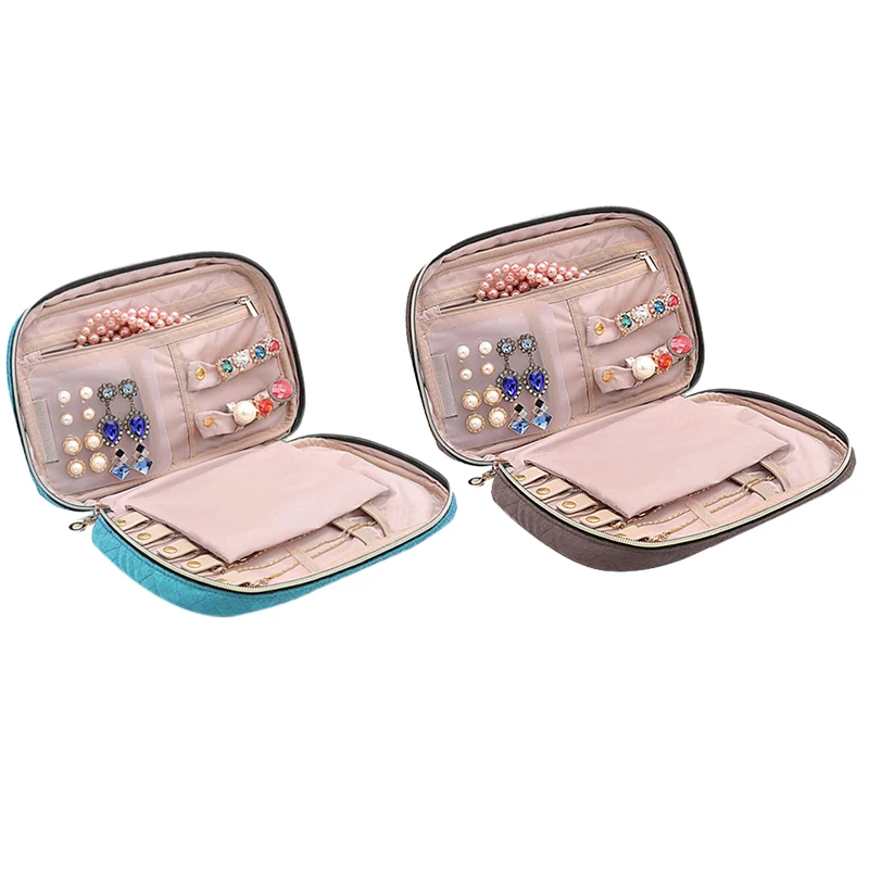 

Сумка для хранения ювелирных изделий, дорожная портативная косметическая сумка большой емкости для наручных часов
