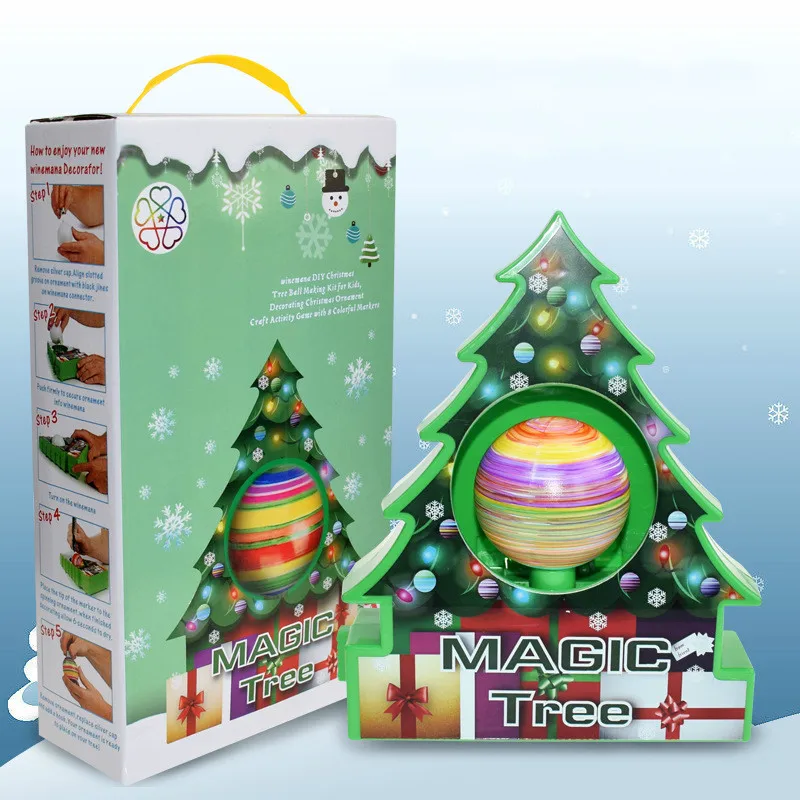 

DIY Kids Drawing Toys Easter Egg Painting Kit Christmas Tree Ornaments Decoration Balls Educational Craft Toy Set Children Gifts