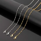 Цепочка с вакуумным покрытием для мужчин и женщин, полное ожерелье из нержавеющей стали, цепочка из панцирного плетения, цвет серебро, золото, розовое золото