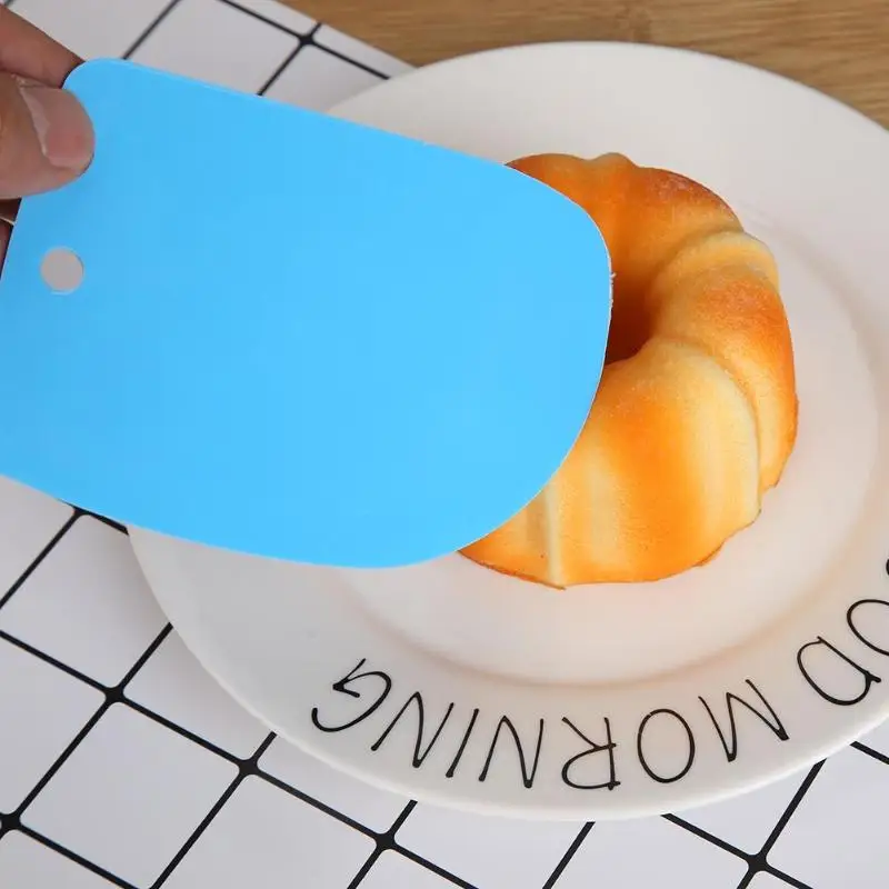 3 шт./компл. пластиковый нож для теста глазурь скребок мастики зазубренные края