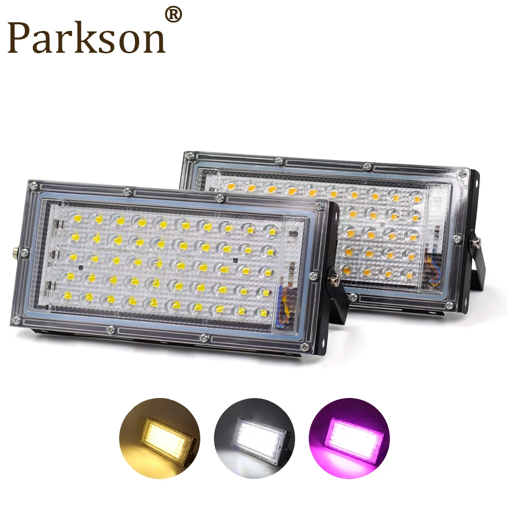 50 Вт Светодиодный прожектор светильник отражатель и уличный AC220V парк сад