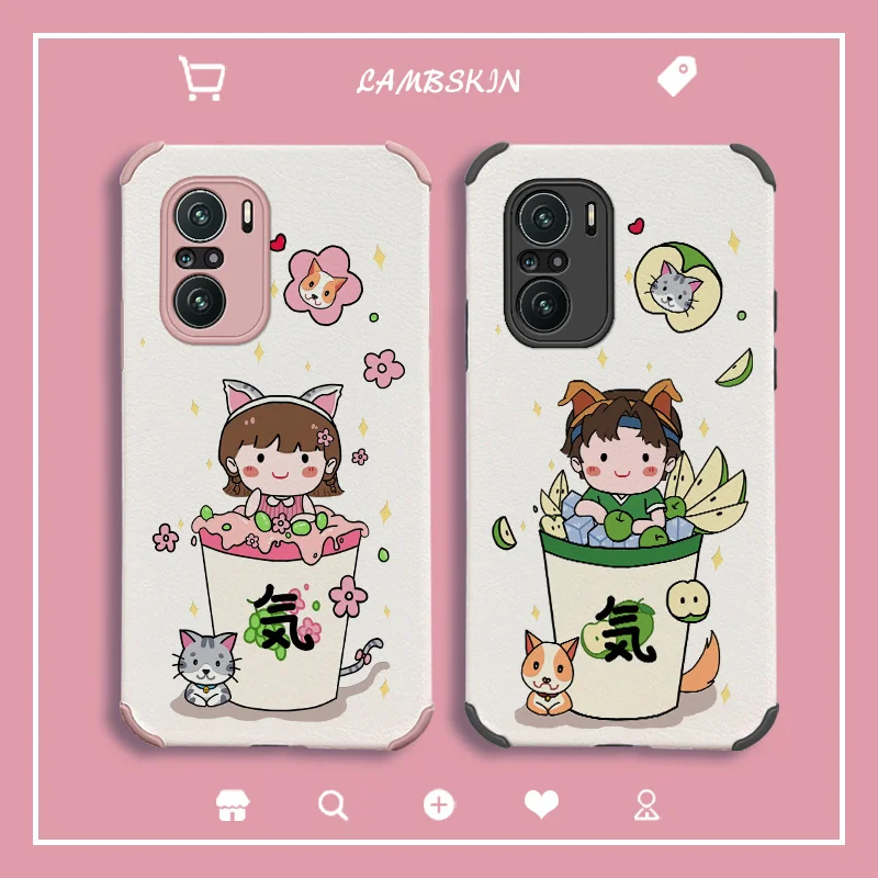 

Apple Soda Boy Phone Case For Xiaomi Redmi K40 k40pro K40proplus Pro Proplus Liquid Silicone Cover