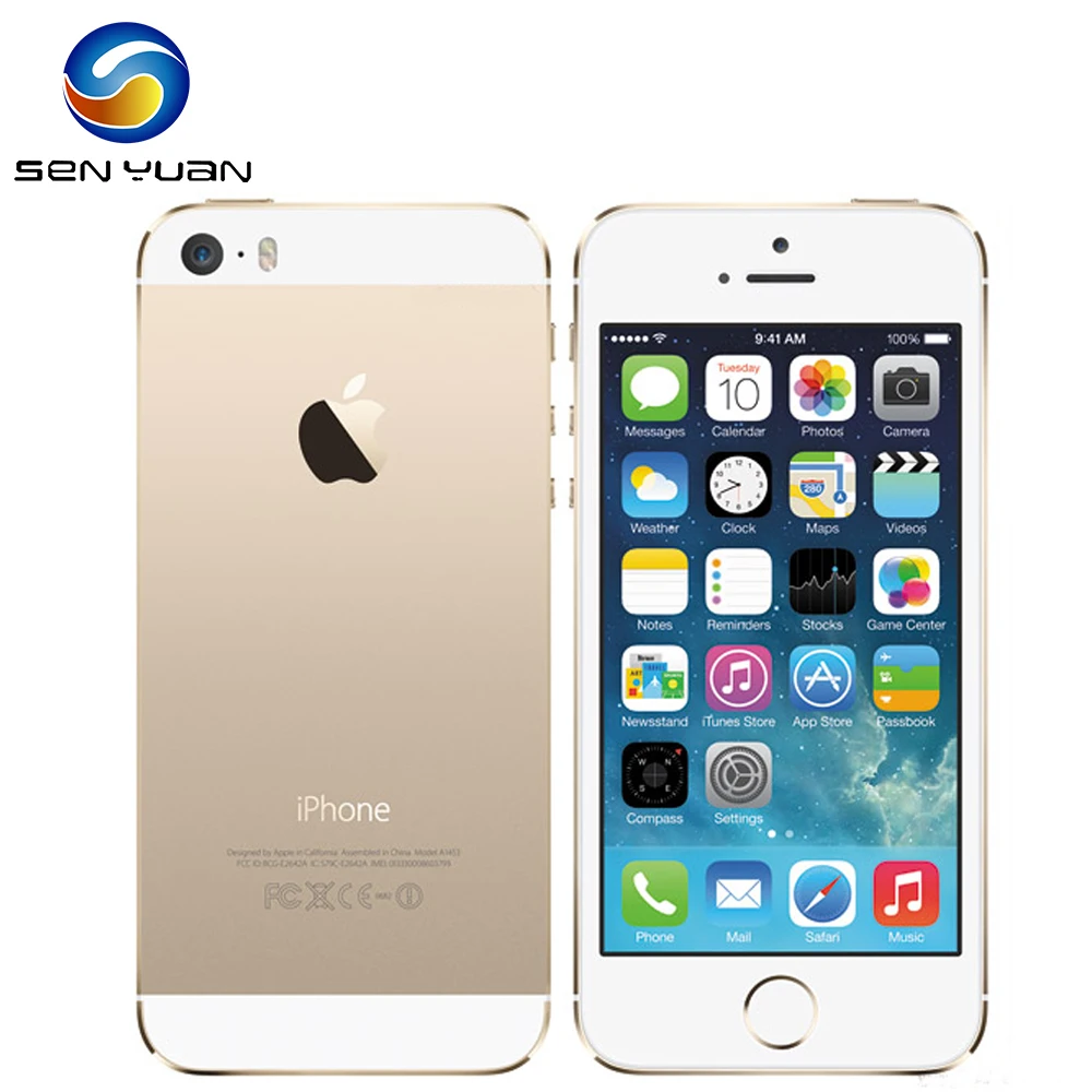 Оригинальный Смартфон Apple iPhone разблокированный телефон 16 ГБ/32 ГБ/64 Гб ПЗУ камера 8