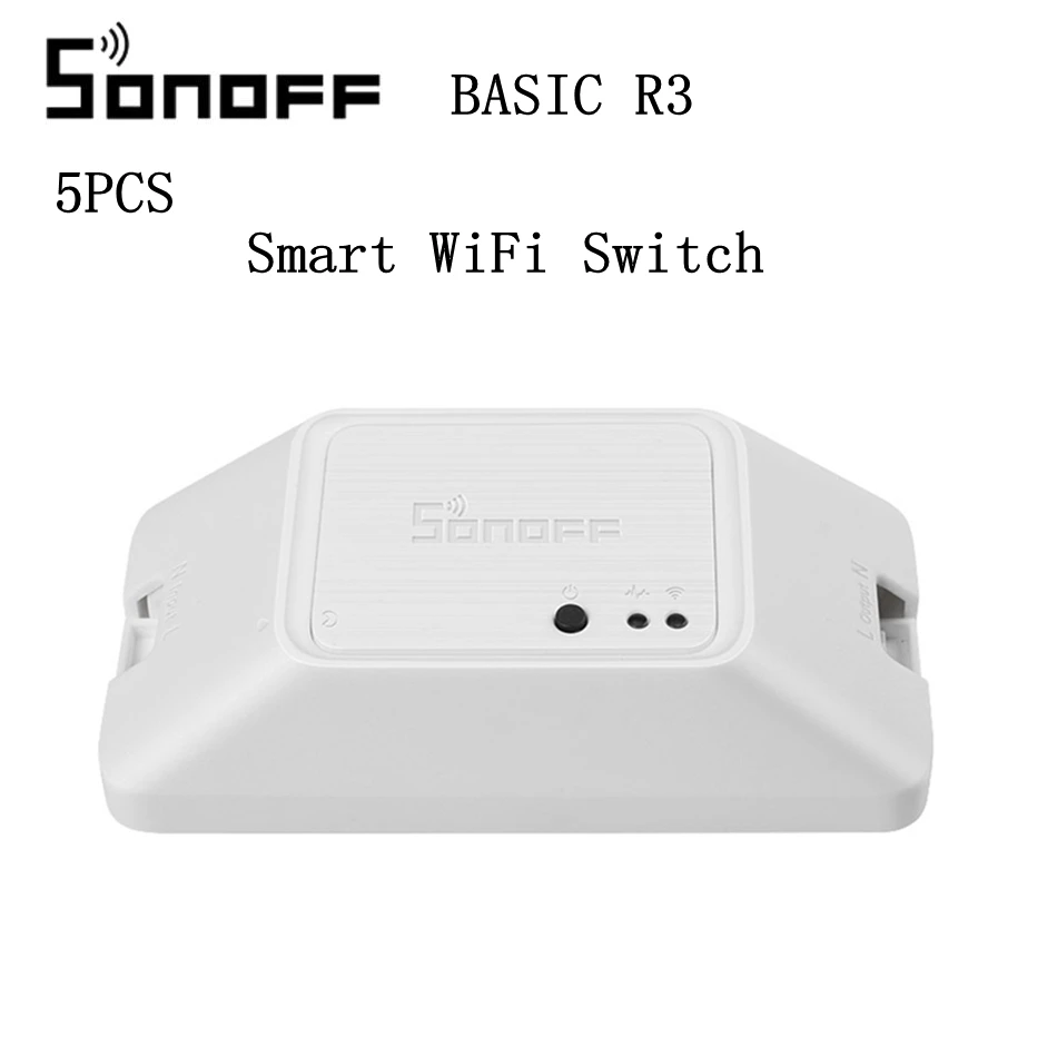 SONOFF BASIC R3 RFR3 433Mhz RF Smart WiFi Switch Light Time APP Voice Remote Control DIY Mode Works With Alexa Google Home | Электроника