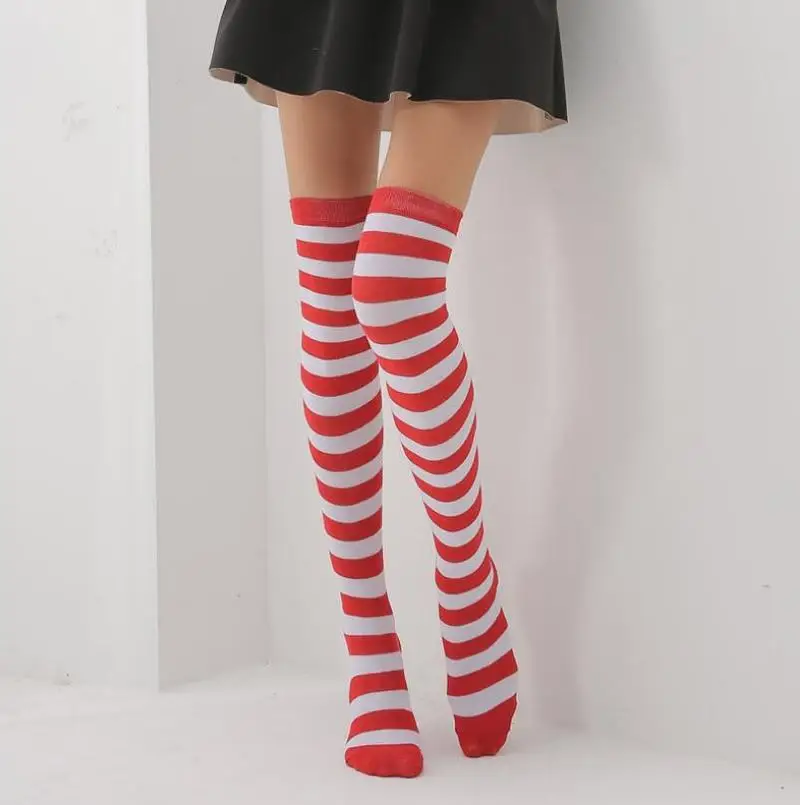 Гольфы до бедра Подарки для женщин рождественские гольфы девочек чулки в