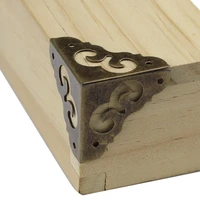 12pcs antique corner bracket for jewelry box wooden case furniture decorative metal ccorner protector diy crafts
