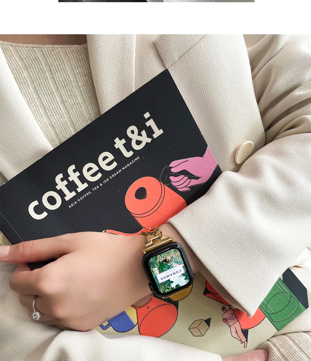 Metal bracelet For Apple Watch Strap 38mm 42mm iWatch 4 5 6 SE 7 band 44mm 40mm 41mm 45mm belt for Apple watch 3 2 1 Accessories