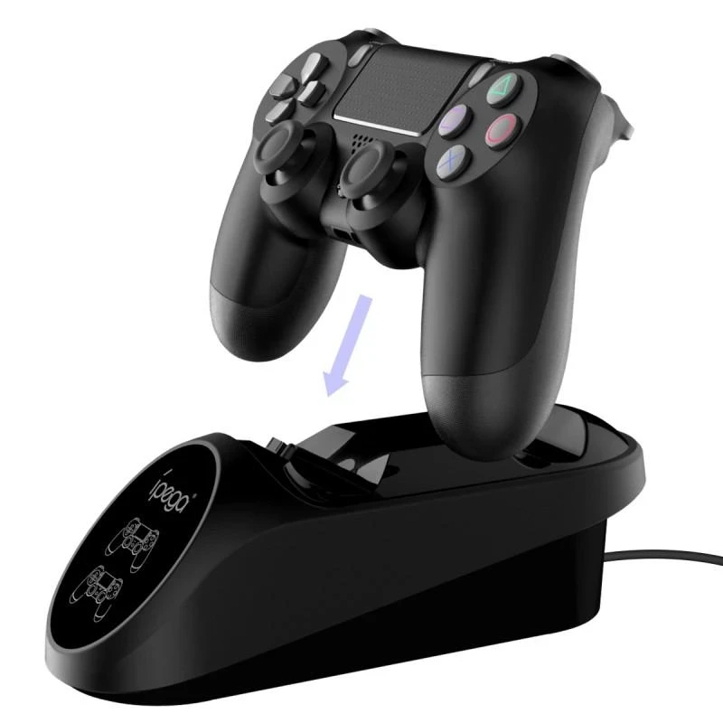 

For PS4 Dual Charging Base Charger Dock Stand Station with LED Display Indicator for Playstation 4 PS4 Game Controller
