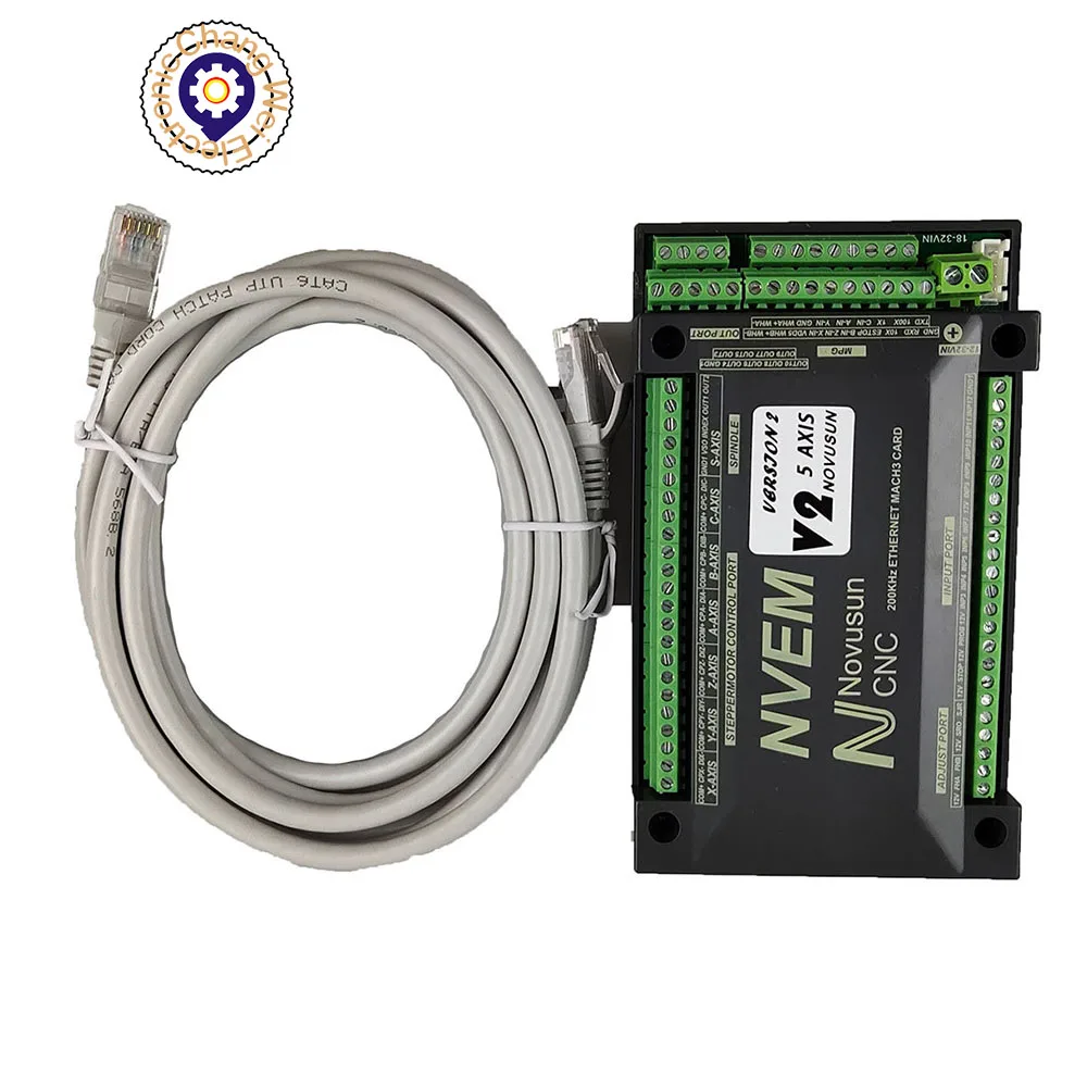 ЧПУ-контроллер NVEM 3/4/5/6 axis mach3 карта управления интерфейс Ethernet 4/6 осевой подвесной