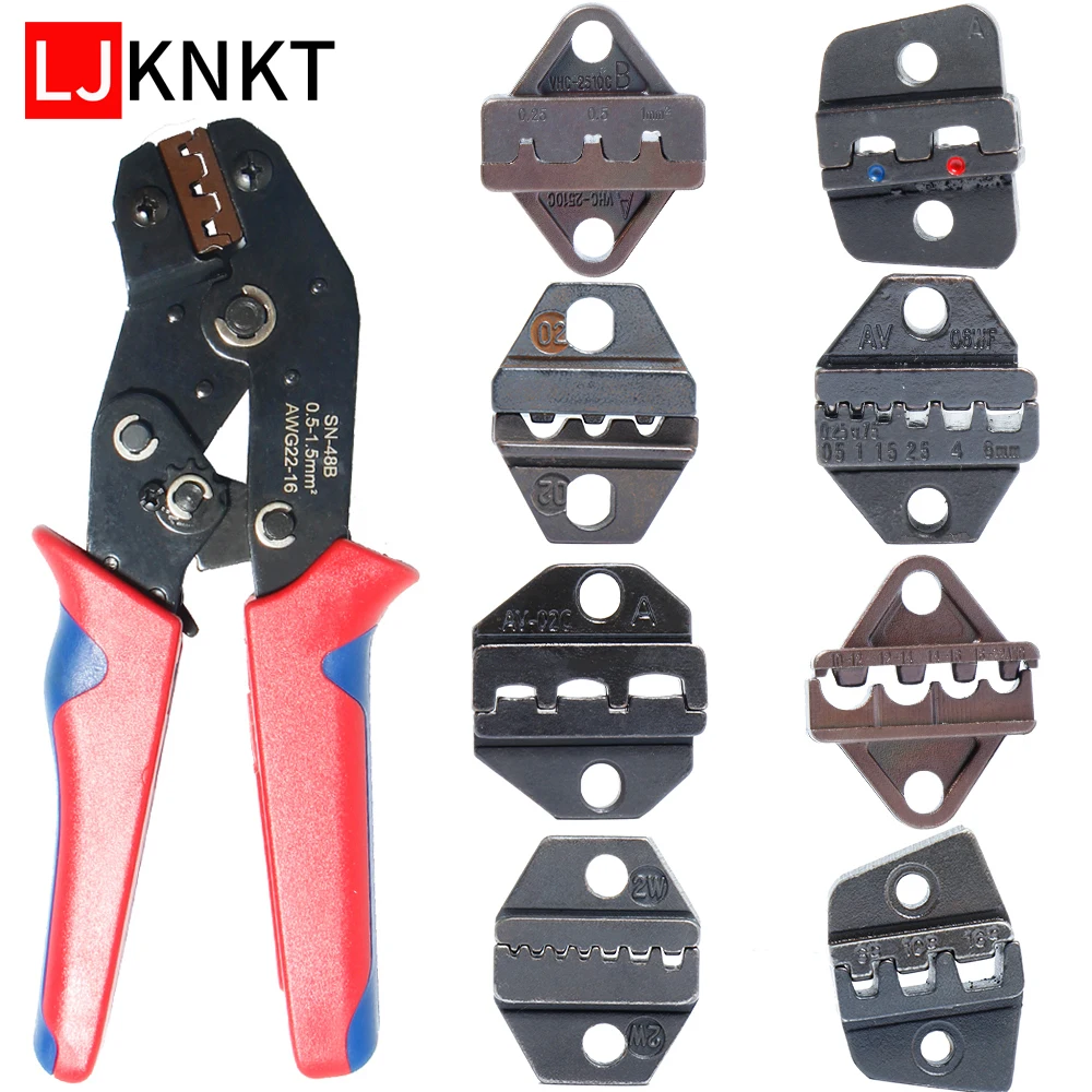 

Cold pressing line clamp Naked Electrical Terminals Crimper Heat Connector Wire pliers Jaws Insulated Crimping mini Hand Tools