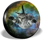 Delerain звездное небо кошка запасные покрышки для Jeep RV прицеп SUV грузовик и много транспортных средств, колпачки на колеса защита от солнца