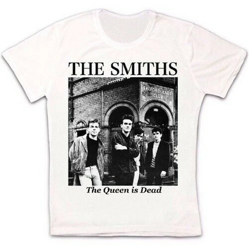 The Smiths queen Is Dead Rock Band Ретро винтажная хипстерская футболка унисекс 1172 бесплатная
