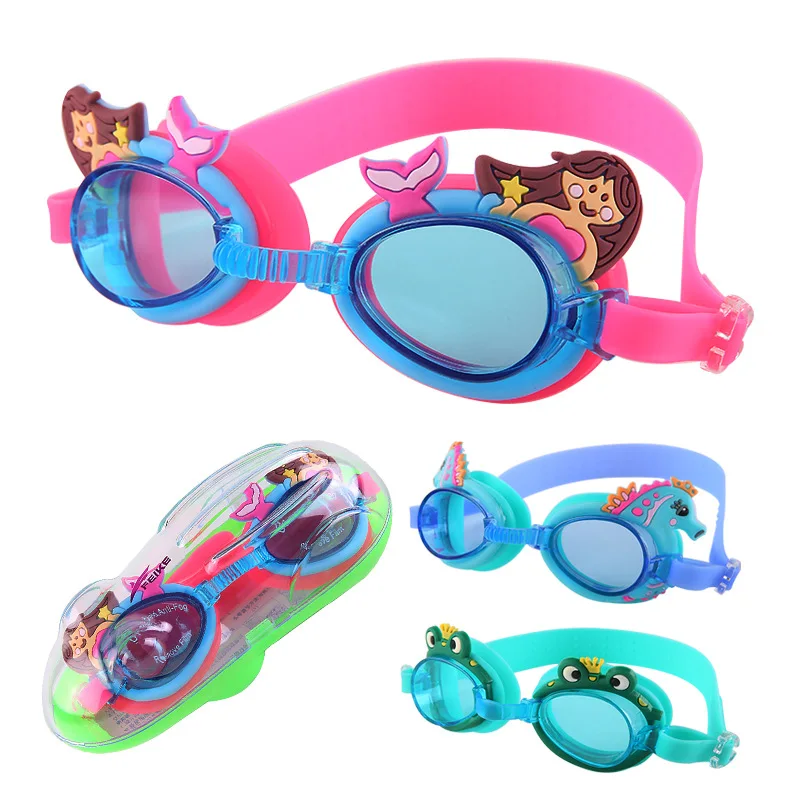 

Kids Swim Goggles Waterproof Anti Fog UVA/UVB Protection No Leaking Clear Wide Vision Swimming Glasses for Boys Girls Youth Kids