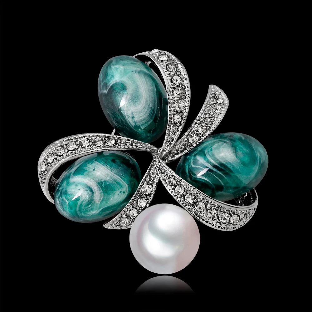 Новинка Модные Цветные Броши с цветным камнем брошь в виде цветка штифты корсажа