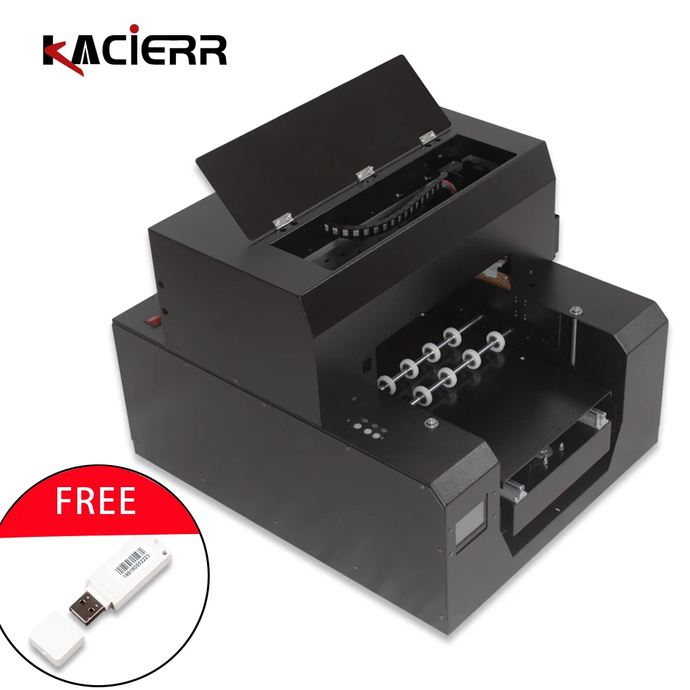 Цилиндрический/плоский/подъемный тиснением с помощью одной кнопки печати A3 UV