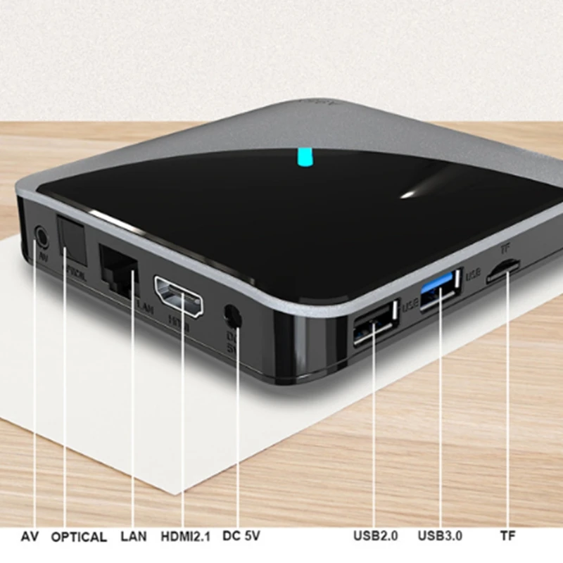 

HFES A95X F3 Air Android 9.0 Smart TV Box Amlogic S905X3 2.4G&5G Dual Wifi HDR Set-Top Box Home Media Player UK Plug