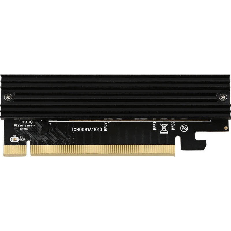 M.2 карта адаптера к PCIE 3 0 Высокоскоростная X16 NVMe расширения SSD с теплоотводом для