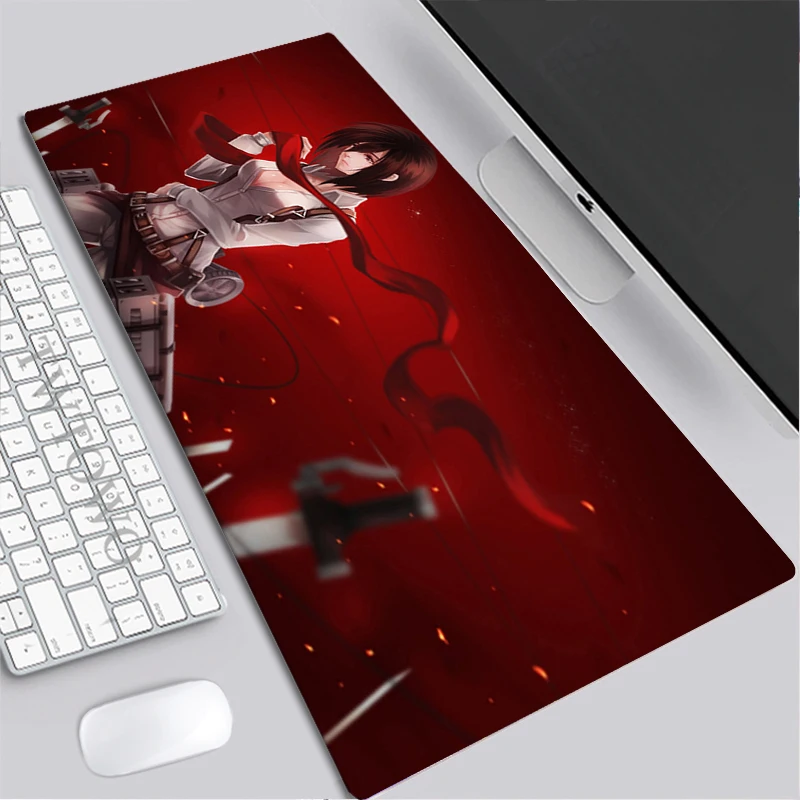 

Mousepad Custom HD Computer Large Desk Mats Mouse Mat Attack on Titan Gamer Natural Rubber Office Soft Desktop Mouse Pad