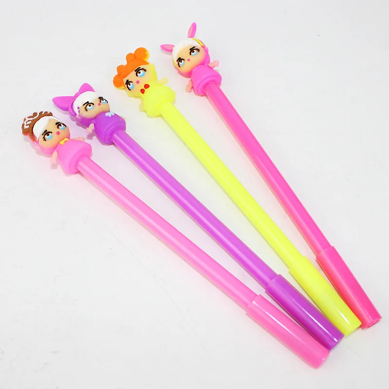 36 шт./лот милая девушка кукла гелевая ручка с чернилами/творческая мультяшная