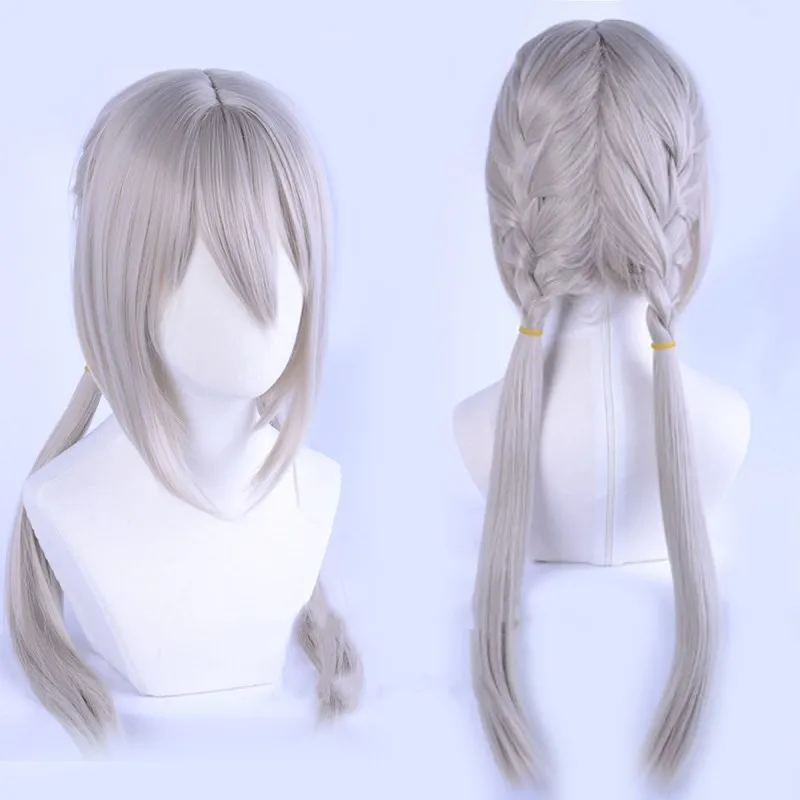 

Game Stay Night FGO Fate Grand Order Bedivere Cosplay Wig Braids Knights of the Round Table Hair Role Play + Wig Cap