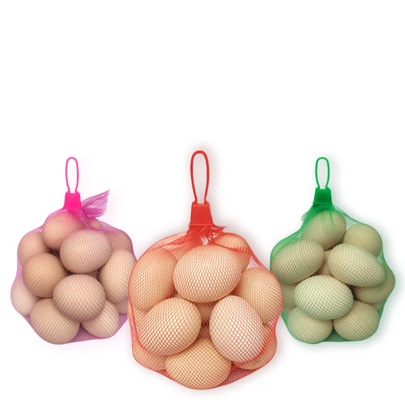 Портативные сетчатые карманы для яиц фруктов и овощей Упаковка доставка
