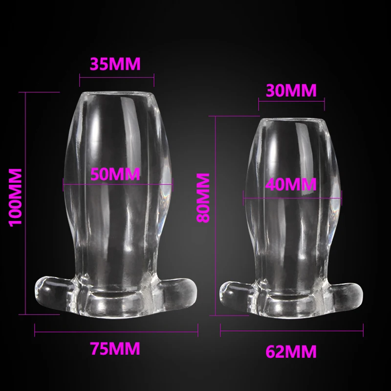 Полые Анальная пробка мягкие анальный расширитель БДСМ секс влагалище