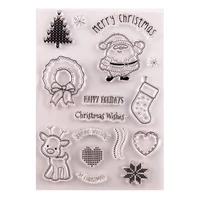 christmas wishes transparent clear silicone stamp seal diy scrapbooking rubber stamping coloring embossing diary decor reusable