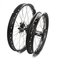 motorcycle 2118 cnc supermoto racing mx wheels hubs set compatible drz400 drz400e drz400s black hubrim
