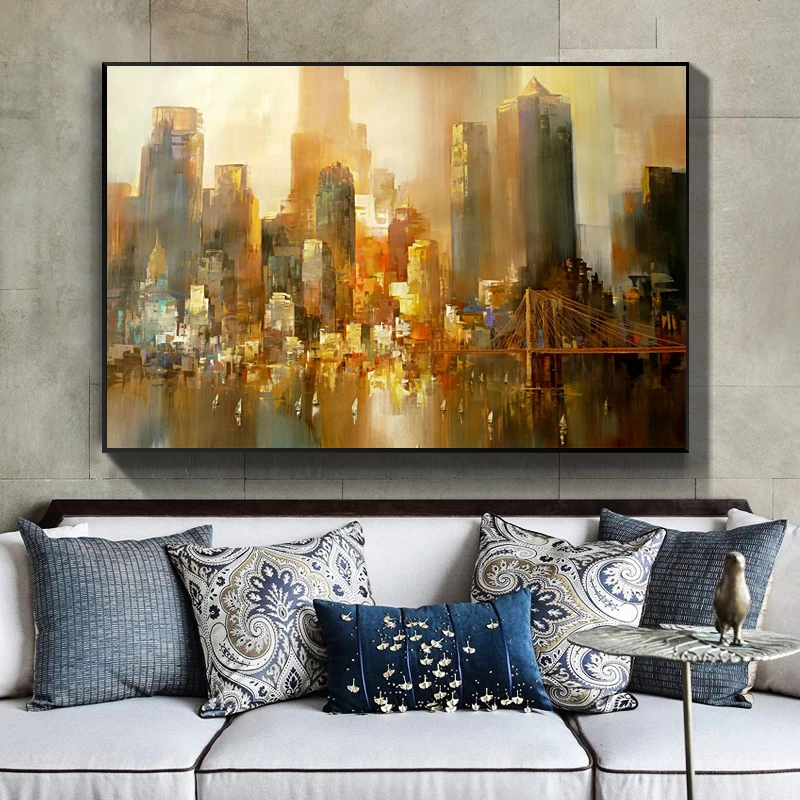 

Nordic Landscape Oil Painting On Canvas Printed Modern Home Wall Art Decoration Canvas Painting Posters Living Room DECOR