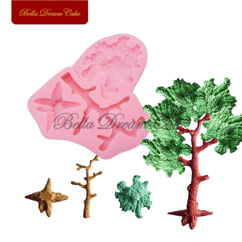 

Силиконовая форма в виде дерева, форма для торта из мастики, для свадебного торта, искусственные формы для мыла ручной работы, жаростойкая посуда