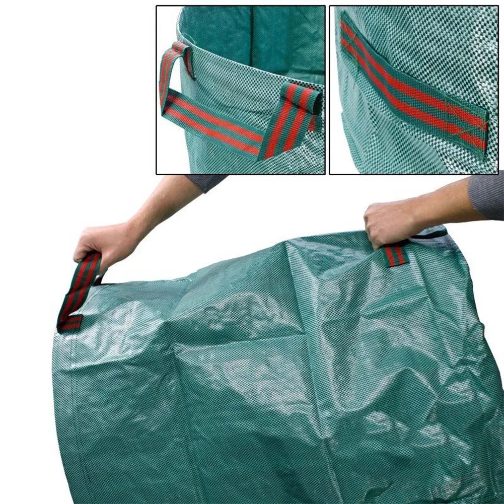 

272L Garden Waste Bag Reuseable Leaf Grass Lawn Pool Gardening Bags