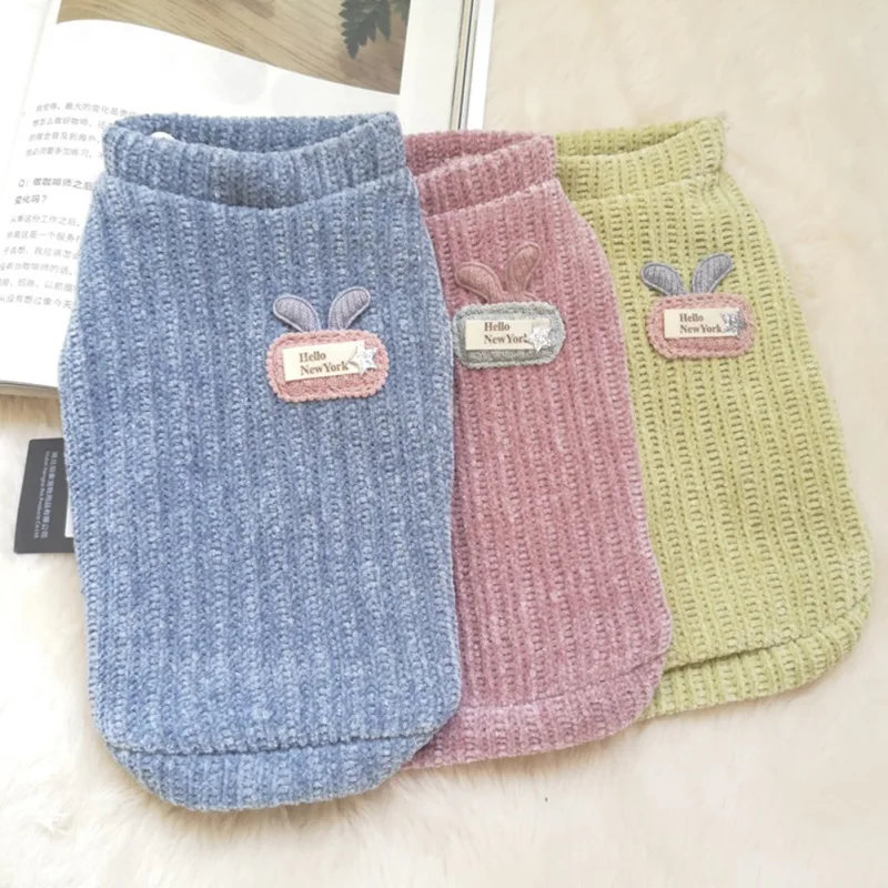 

Свитер для домашних кошек, зимняя теплая хлопковая одежда для кошек, пальто для маленьких котят, куртка, вязаные свитера для котят, одежда дл...