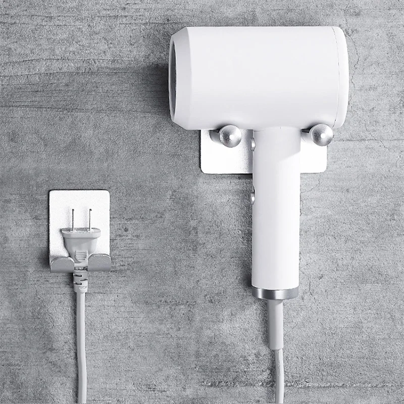 Универсальная настенная алюминиевая вешалка для сушки волос ванной комнаты