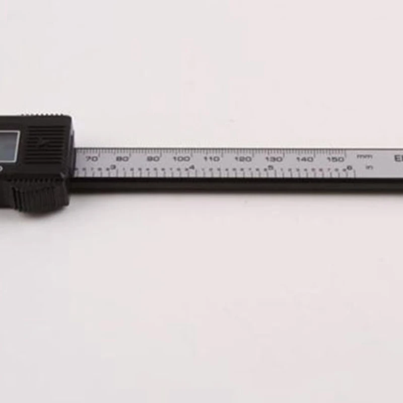 

1Pc Black Micro-blading Reusable Makeup Measure Eyebrow Guide Ruler 150Mm 6Inch Lcd Digital Electronic Caliper