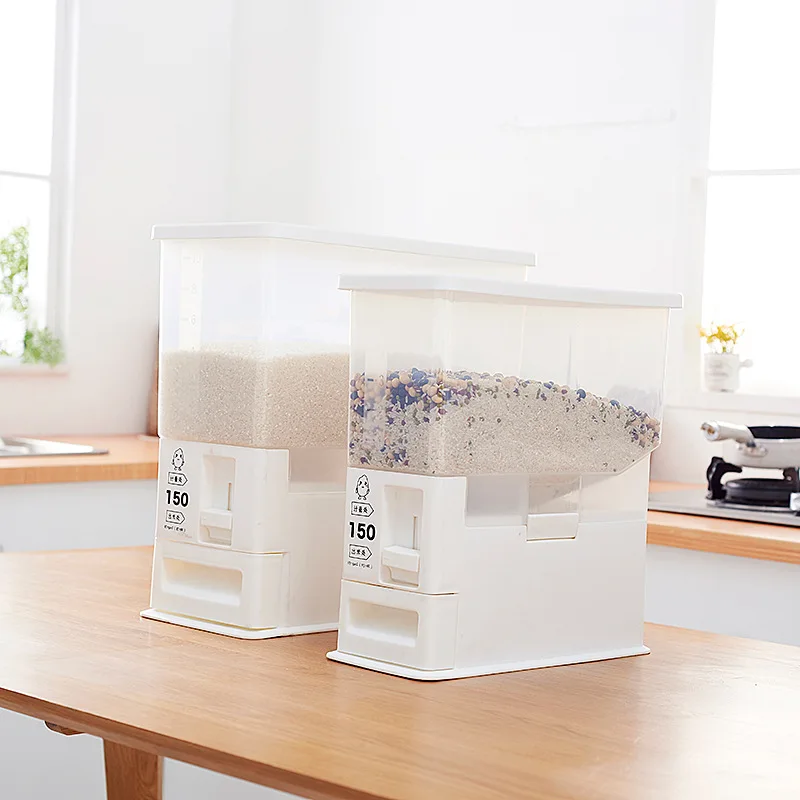 Автоматический Дозирующий контейнер для хранения риса влагостойкий герметичный