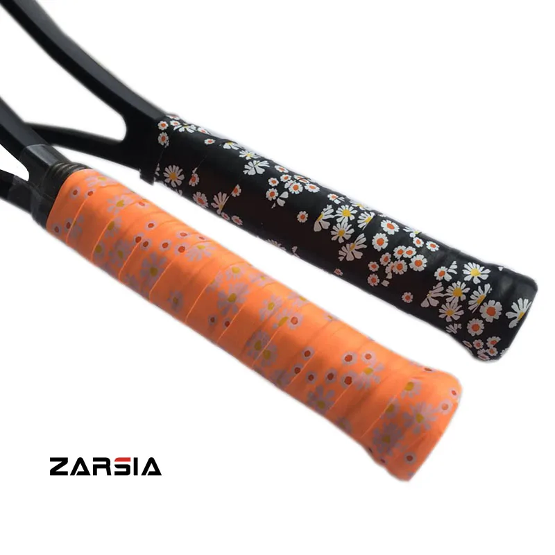 2pcs Retail ZARSIA Perfume Sticky Tennis Overgrips super tacky tennis rackets grips printing badminton overgrips | Спорт и
