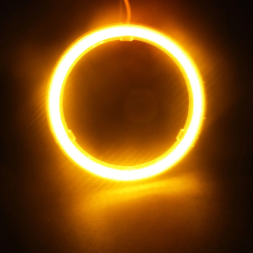 Светодиодный COB Halo Кольца 60 мм 70 мм 80 мм 90 мм 100 мм 110 мм 120 мм Ангельские глазки светодиодный головной светильник с крышкой для шарика противотуманного светильник лампы для автомобиля